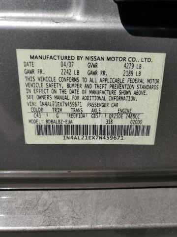 Photo 11 VIN: 1N4AL21EX7N459671 - NISSAN ALTIMA 