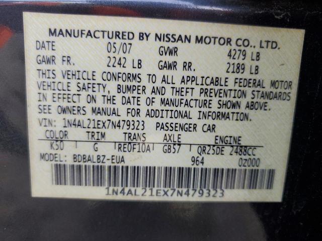 Photo 11 VIN: 1N4AL21EX7N479323 - NISSAN ALTIMA 2.5 