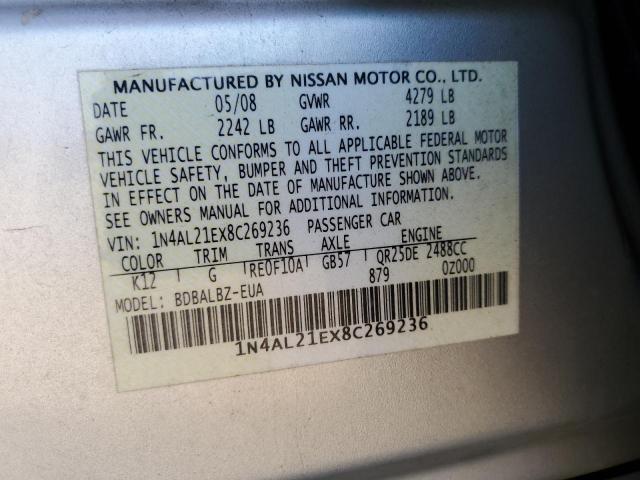 Photo 12 VIN: 1N4AL21EX8C269236 - NISSAN ALTIMA 2.5 