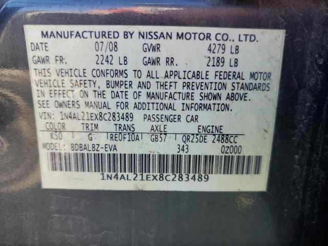 Photo 11 VIN: 1N4AL21EX8C283489 - NISSAN ALTIMA 