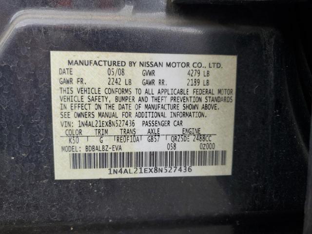 Photo 11 VIN: 1N4AL21EX8N527436 - NISSAN ALTIMA 2.5 