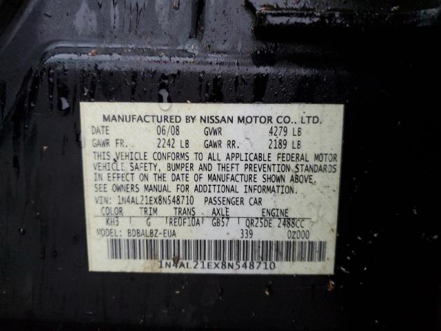 Photo 11 VIN: 1N4AL21EX8N548710 - NISSAN ALTIMA 