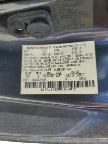 Photo 12 VIN: 1N4AL24E08C190878 - NISSAN ALTIMA 