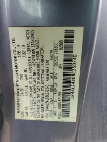 Photo 11 VIN: 1N4AL24E08C250240 - NISSAN ALTIMA 