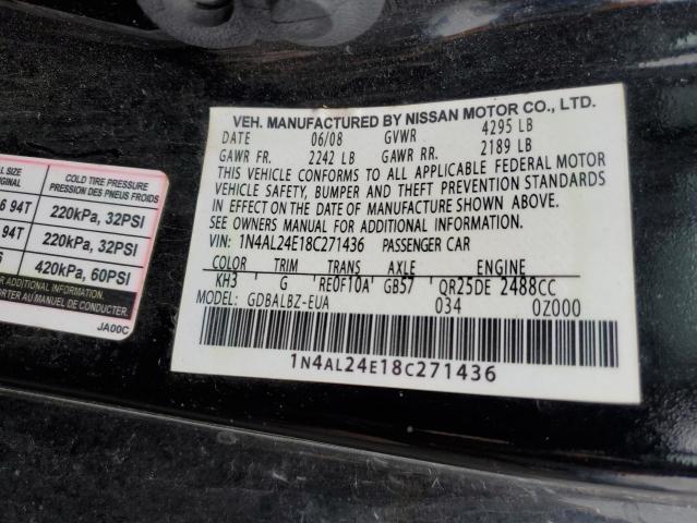 Photo 12 VIN: 1N4AL24E18C271436 - NISSAN ALTIMA 