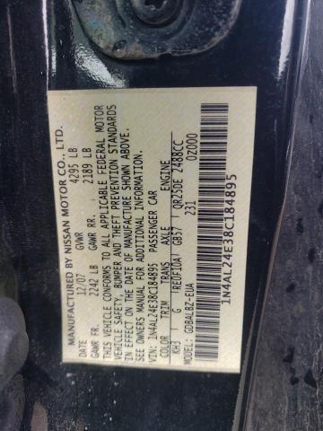 Photo 12 VIN: 1N4AL24E38C184895 - NISSAN ALTIMA 