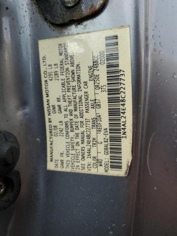 Photo 11 VIN: 1N4AL24E48C227737 - NISSAN ALTIMA 