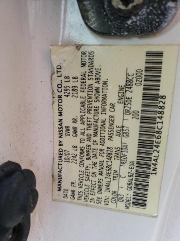 Photo 12 VIN: 1N4AL24E68C148828 - NISSAN ALTIMA 