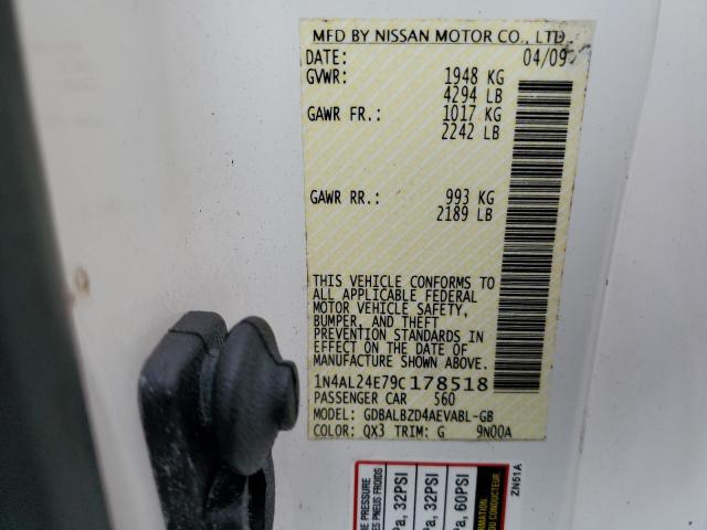 Photo 12 VIN: 1N4AL24E79C178518 - NISSAN ALTIMA 2.5 