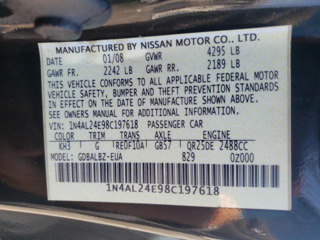 Photo 11 VIN: 1N4AL24E98C197618 - NISSAN ALTIMA 