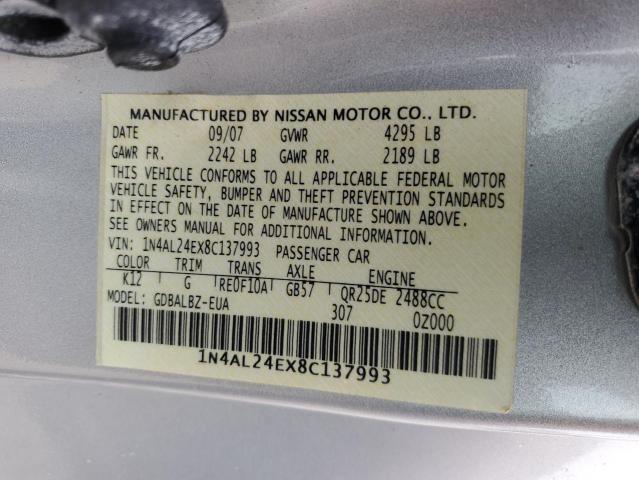 Photo 11 VIN: 1N4AL24EX8C137993 - NISSAN ALTIMA 2.5 