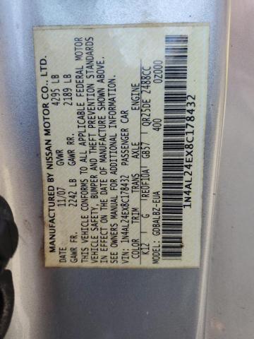 Photo 11 VIN: 1N4AL24EX8C178432 - NISSAN ALTIMA 