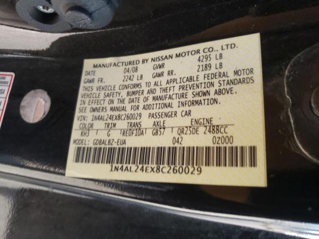 Photo 11 VIN: 1N4AL24EX8C260029 - NISSAN ALTIMA 2.5 