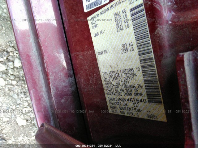 Photo 8 VIN: 1N4AL2AP0BN462640 - NISSAN ALTIMA 