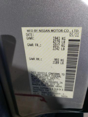 Photo 9 VIN: 1N4AL2AP0BN513893 - NISSAN ALTIMA BAS 