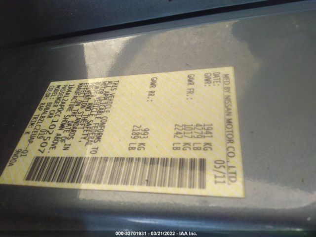 Photo 8 VIN: 1N4AL2AP0CC102507 - NISSAN ALTIMA 