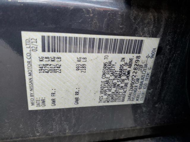 Photo 12 VIN: 1N4AL2AP0CC228298 - NISSAN ALTIMA BAS 