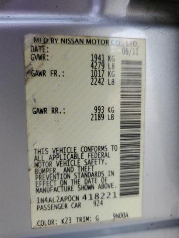 Photo 11 VIN: 1N4AL2AP0CN418221 - NISSAN ALTIMA 