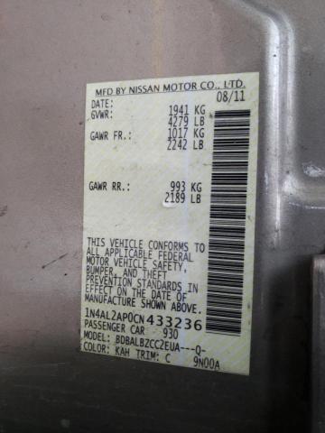 Photo 9 VIN: 1N4AL2AP0CN433236 - NISSAN ALTIMA BAS 