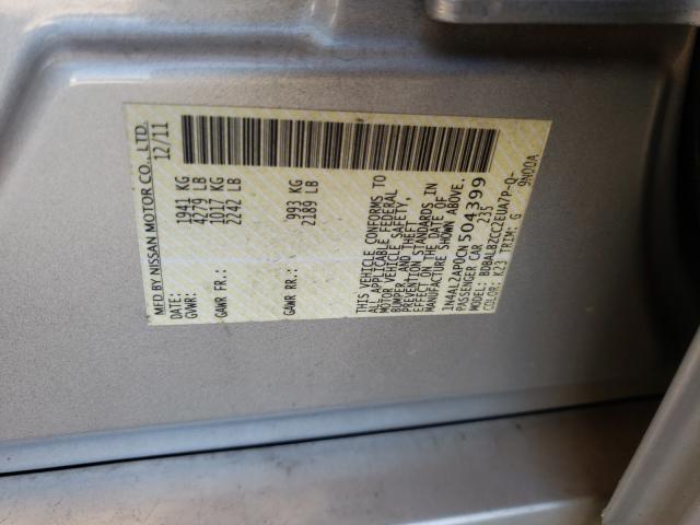 Photo 9 VIN: 1N4AL2AP0CN504399 - NISSAN ALTIMA BAS 