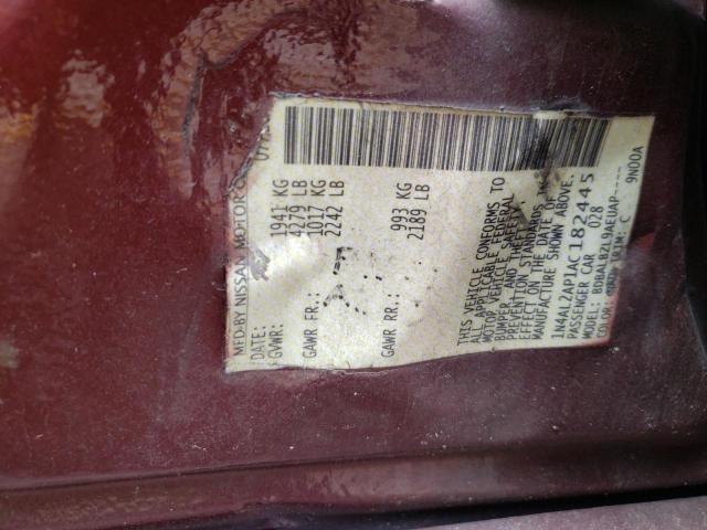 Photo 9 VIN: 1N4AL2AP1AC182445 - NISSAN ALTIMA BAS 