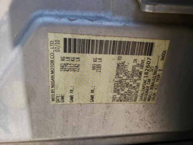 Photo 11 VIN: 1N4AL2AP1AC182607 - NISSAN ALTIMA BAS 