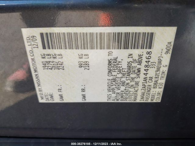 Photo 8 VIN: 1N4AL2AP1AN448468 - NISSAN ALTIMA 