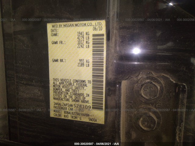 Photo 8 VIN: 1N4AL2AP1AN528109 - NISSAN ALTIMA 