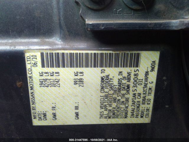 Photo 8 VIN: 1N4AL2AP1AN530085 - NISSAN ALTIMA 