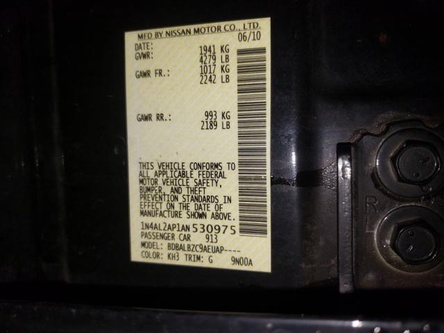 Photo 9 VIN: 1N4AL2AP1AN530975 - NISSAN ALTIMA BAS 