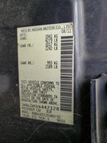 Photo 9 VIN: 1N4AL2AP1CN447128 - NISSAN ALTIMA BAS 