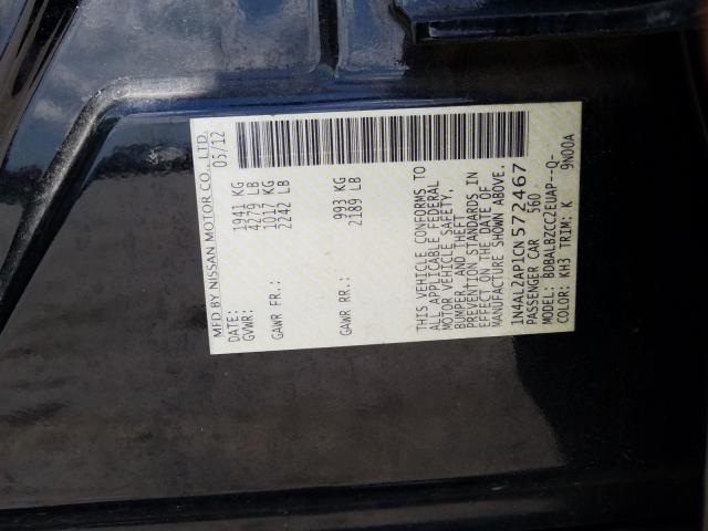 Photo 9 VIN: 1N4AL2AP1CN572467 - NISSAN ALTIMA BAS 