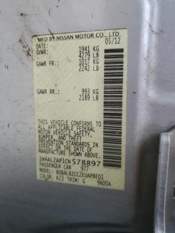 Photo 11 VIN: 1N4AL2AP1CN578897 - NISSAN ALTIMA 