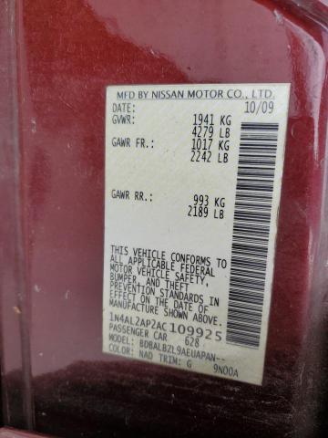 Photo 11 VIN: 1N4AL2AP2AC109925 - NISSAN ALTIMA 