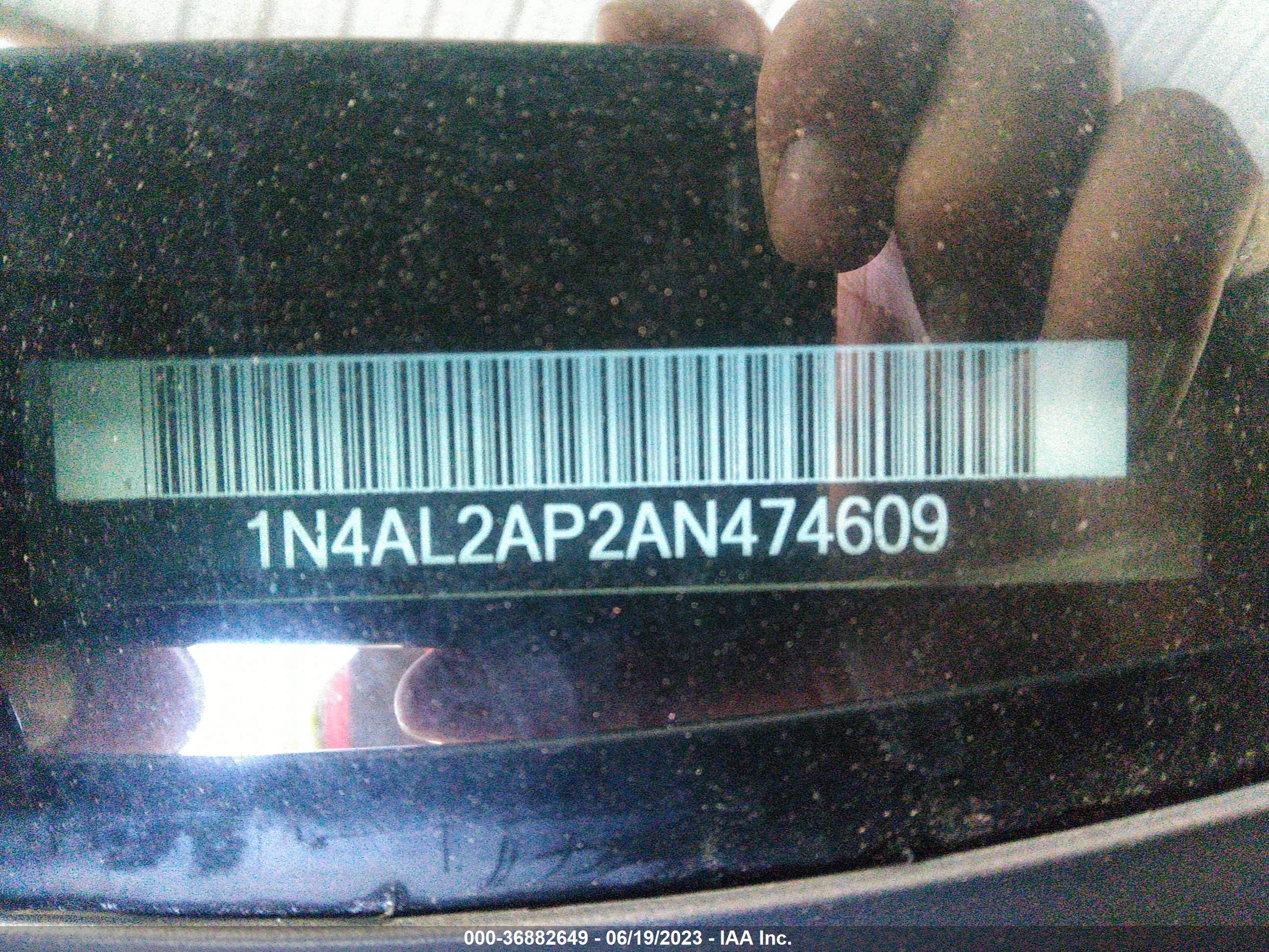 Photo 8 VIN: 1N4AL2AP2AN474609 - NISSAN ALTIMA 