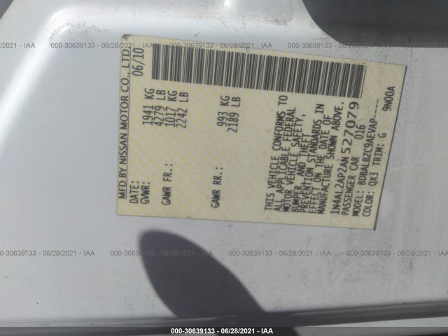 Photo 8 VIN: 1N4AL2AP2AN527079 - NISSAN ALTIMA 