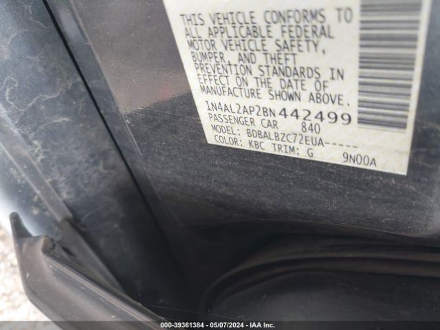 Photo 8 VIN: 1N4AL2AP2BN442499 - NISSAN ALTIMA 