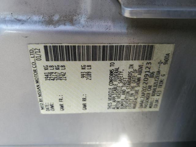 Photo 12 VIN: 1N4AL2AP2CC209123 - NISSAN ALTIMA 