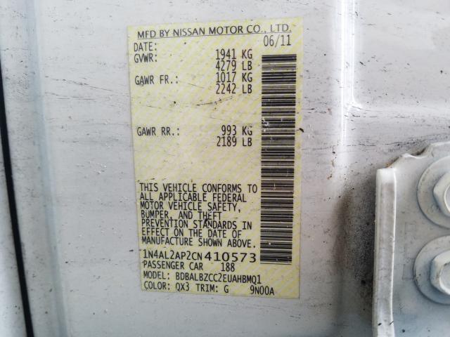 Photo 9 VIN: 1N4AL2AP2CN410573 - NISSAN ALTIMA BAS 