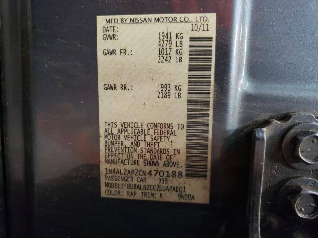 Photo 9 VIN: 1N4AL2AP2CN470188 - NISSAN ALTIMA BAS 