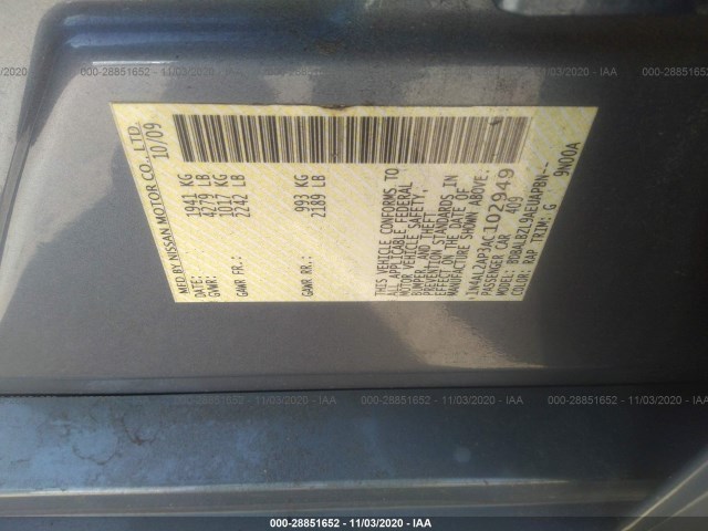 Photo 8 VIN: 1N4AL2AP3AC102949 - NISSAN ALTIMA 