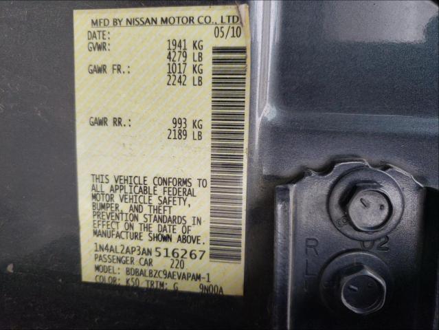 Photo 9 VIN: 1N4AL2AP3AN516267 - NISSAN ALTIMA BAS 