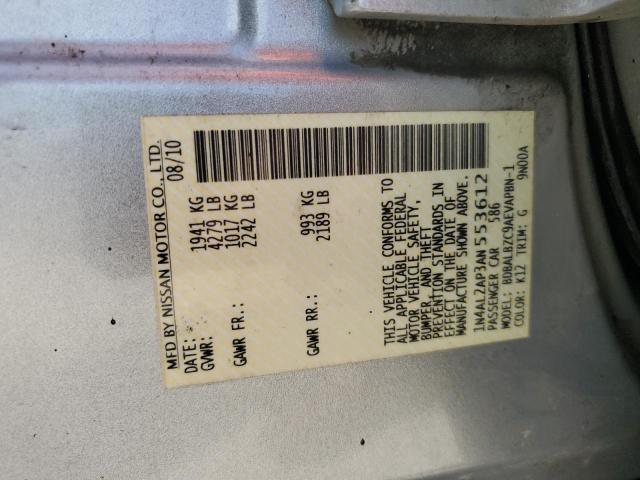 Photo 11 VIN: 1N4AL2AP3AN553612 - NISSAN ALTIMA BAS 