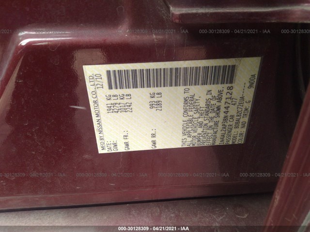 Photo 8 VIN: 1N4AL2AP3BN447128 - NISSAN ALTIMA 