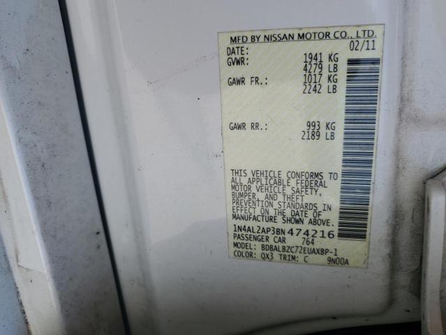 Photo 11 VIN: 1N4AL2AP3BN474216 - NISSAN ALTIMA 