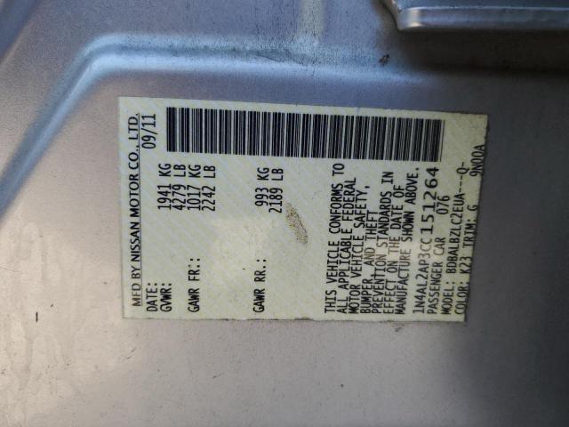 Photo 12 VIN: 1N4AL2AP3CC151264 - NISSAN ALTIMA 