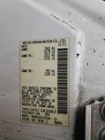 Photo 9 VIN: 1N4AL2AP3CC183082 - NISSAN ALTIMA BAS 