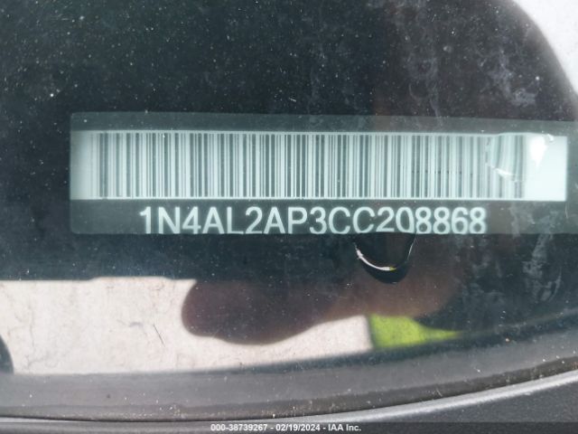 Photo 8 VIN: 1N4AL2AP3CC208868 - NISSAN ALTIMA 