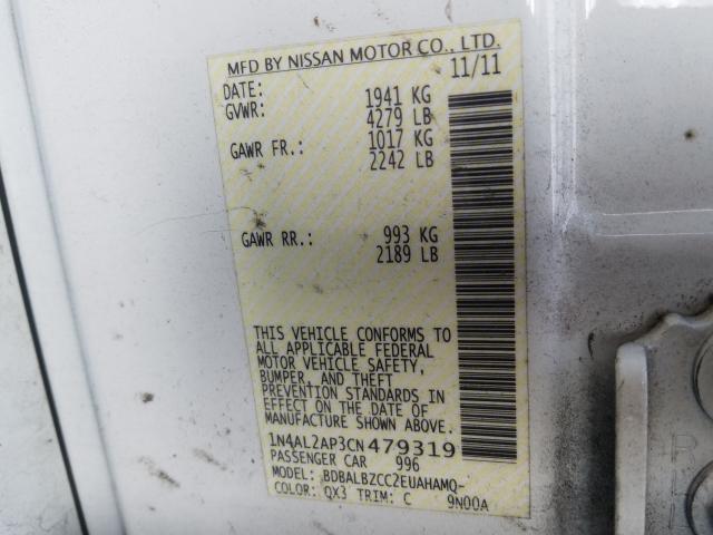 Photo 9 VIN: 1N4AL2AP3CN479319 - NISSAN ALTIMA BAS 