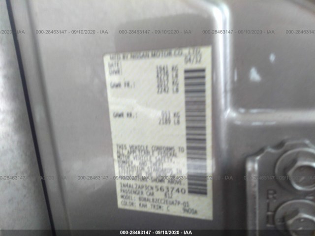 Photo 8 VIN: 1N4AL2AP3CN563740 - NISSAN ALTIMA 